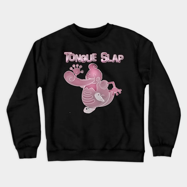 Tongue Slap Attack Lickimime Crewneck Sweatshirt by BlaineC2040